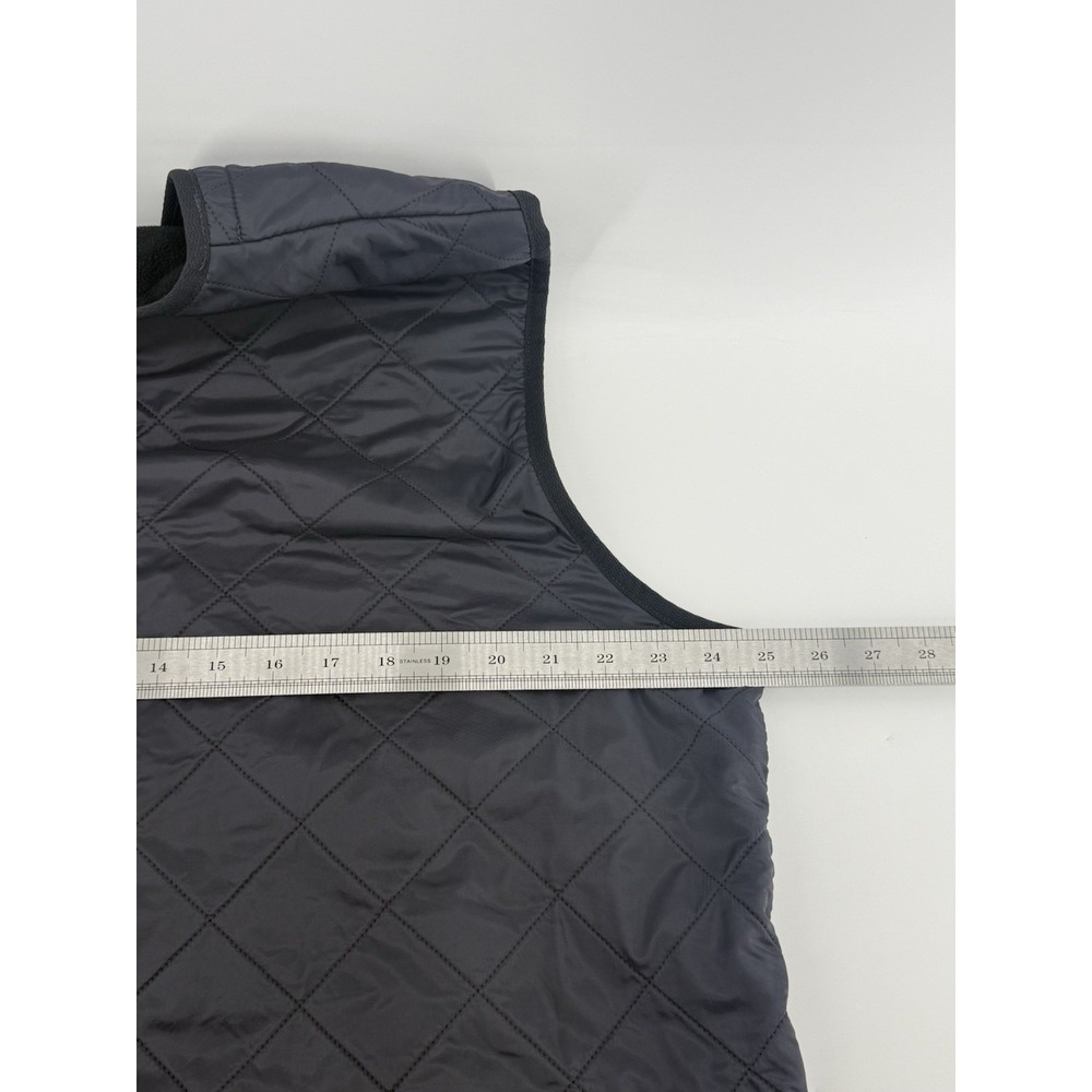 Barbour Vest Men's Sz XL Navy Polarquilt Waistcoat Zip In Liner Quilted Gilet - Picture 7 of 9